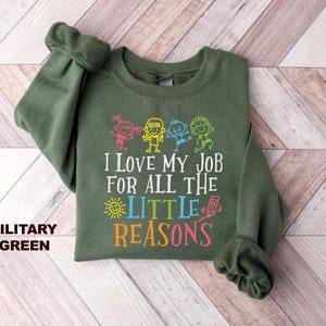 Teacher Sweatshirt, Teacher Team Shirt, Teacher Appreciation Gift, Tiny Humans Teacher Sweatshirt, Back to School, Preschool Teacher Shirt