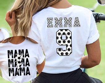 Personalized Soccer Mama Shirt, Custom Soccer Mom Shirt, Gift For Soccer Lover Mom Shirt, Custom Mother's Day Gift, Soccer Mom Tee