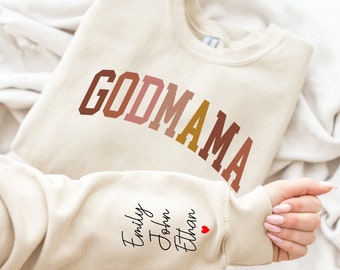 Cute Godmama Sweatshirt, Godmama Gift, Godmother Sweatshirt, Godmother gift, Godmother Crewneck sweatshirt, Baptist gift shirt, baptism gift