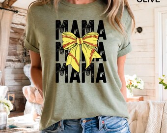 Retro Softball Mama Shirt, Softball Mom Gift, Softball Lover Mom Shirt, Mothers Day Gift, Softball Season Mom Shirt, Game Day Mom Outfit