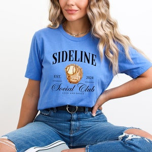 Baseball Fan Shirt, Sideline Social Club Shirt, Mom Club Shirt ...