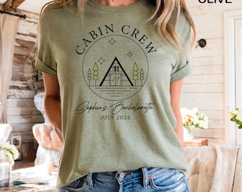 Custom Cabin Crew Shirt, Bachelorette Party Shirt, Camping Bach Shirts, Girls Weekend Shirts, Custom Family Trip Shirt, Girls Trip Shirt