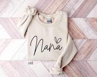 Nana Sweatshirt, Grandma Sweatshirt, Mother's Day Gift, Gift For Mother, Mama Hoodie, New Grandma Sweatshirt, New Mom Shirt, Grammy Shirt