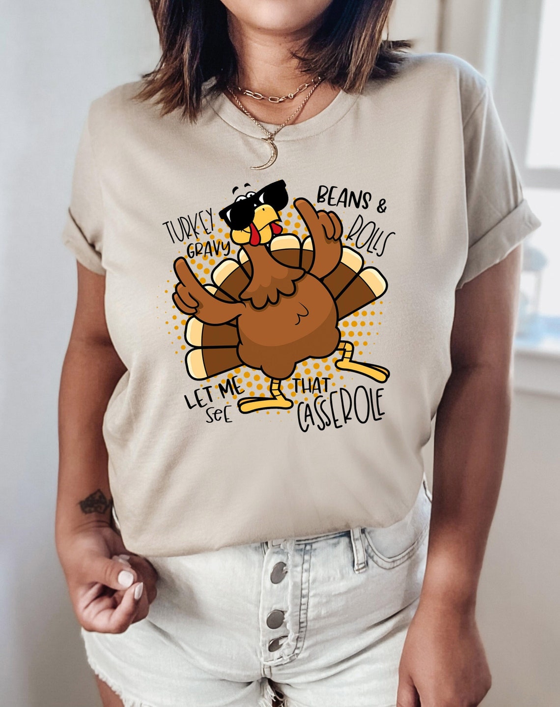 Turkey Gravy Beans and Rolls Let Me See That Casserole Shirt - Etsy