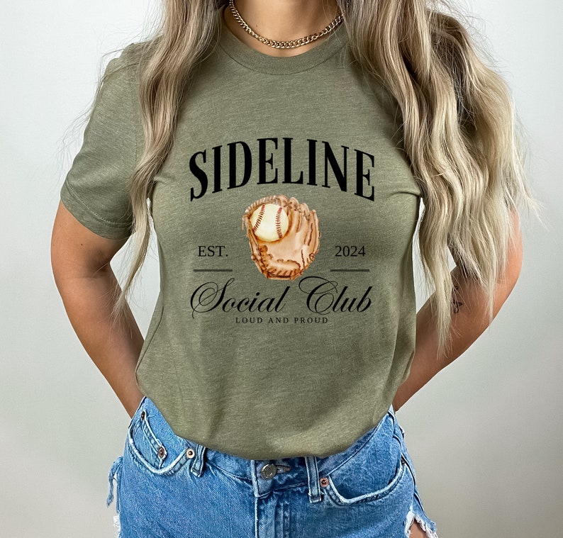 Baseball Fan Shirt, Sideline Social Club Shirt, Mom Club Shirt ...