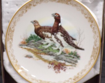 2301 Willow Partridge from Gamebirds of North America Collection by Boehm Vintage 11" Hand-Crafted Collector Plate - Malvern England