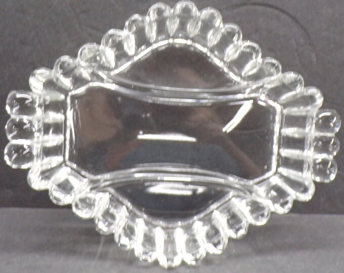 2211 Glass Divided Dish Vintage 9.5" x 7.5" - No Chips or Cracks