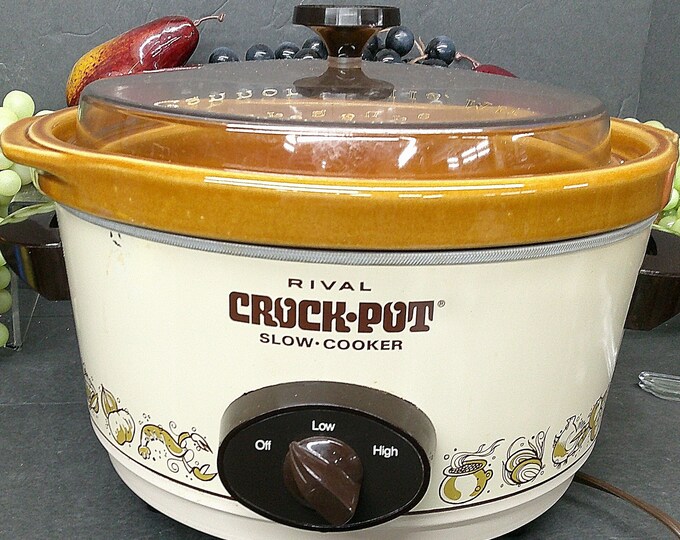 2401061 Vintage 3350/2 Rival 5 Qt Crock Pot Slow Cooker W/ Removeable