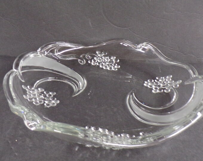 2211 Mikasa Waltherglass Crystal Vigneta Vintage 13" Round Centerpiece Serving Bowl Platter SB209/313 - Like New in Box