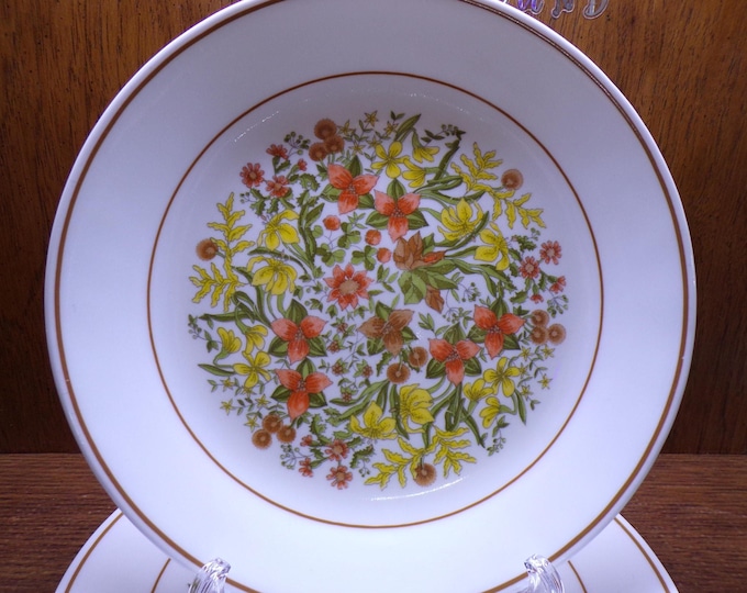 2507 Corelle Indian Summer Vintage 10.25" Dinner Plates Set of 4 - Pre-owned Good Condition Some Light Scratches