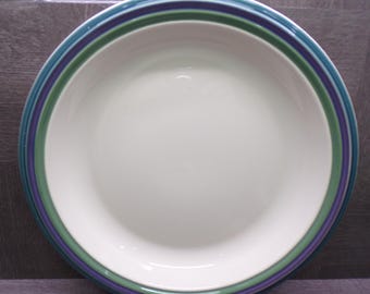 2605 Pfaltzgraff Pottery Ocean Breeze 12" Stoneware Chop Plate / Platter