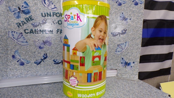 Spark create imagine cheap 150 piece wooden blocks