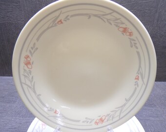 2607 Corelle Tulip Rose Pattern Vintage Discontinued 6.75" Bread / Dessert Plates Set of 6