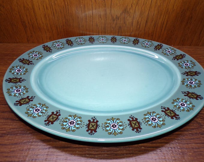 2506 Taylor Smith Taylor TST Granada Matador Oven-Proof Ironstone 13.5" x 10.75" Oval Platter - Great Condition