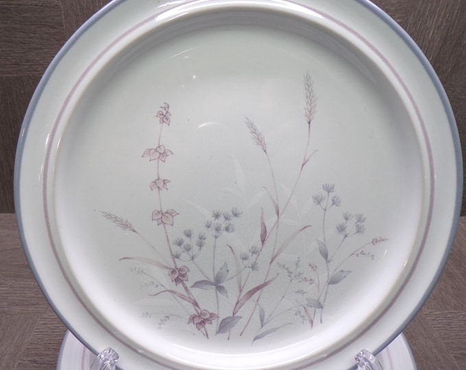 2602 Noritake #8354 Woodstock Stoneware 8.25" Salad / Snack Plate Set of 4 - Great Condition