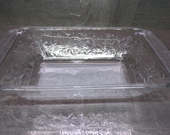 2602 Vintage Princess House Fantasia Design 9" x 5.5" Loaf Pan Oven Proof Made in France - Great Condition