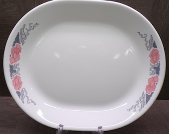 2605 Corelle Rose Duo 12" Oval Platter