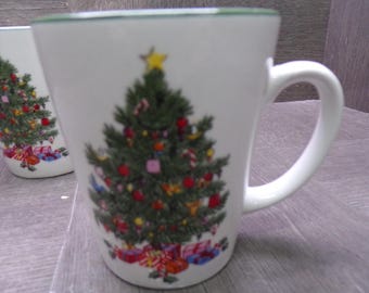 2606 Gibson Holiday Time Noel Morning 10 oz Mug Set of 4