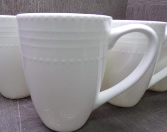 2609 Mikasa Annabel Bone China 12 oz Coffee Mugs Set of 6