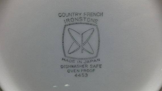2410 Country French Ironstone #4453 Beautiful Floral Pattern