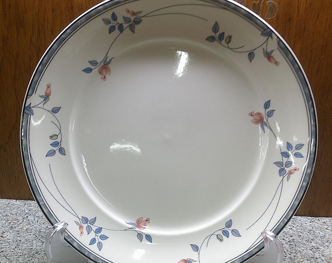 2407 Noritake Keltcraft Eastfair #9171 12" Chop Plate Platter Beautiful Pink & Blue Floral Made in Ireland - Excellent Condition