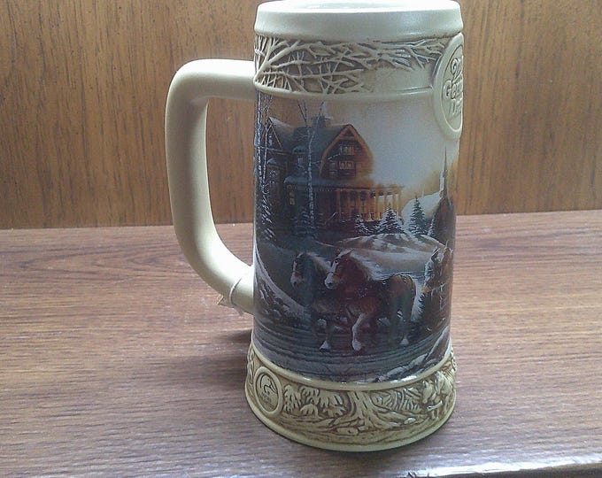 2412 Miller Genuine Draft Ducks Unlimited Vintage Collectors Stein "The Pleasures of Winter" by Terry Redlin - Excellent Condition