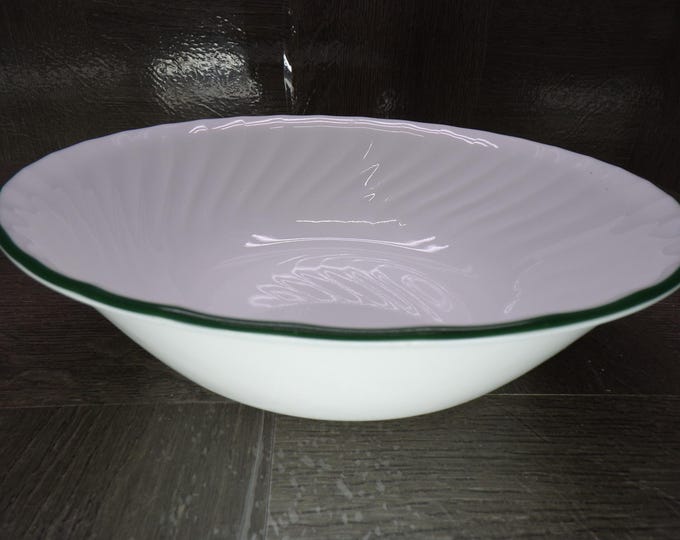 2602 Corelle Callaway Green Ivy Swirl Vintage 8.5" Vegetable Serving Bowl - Great Condition