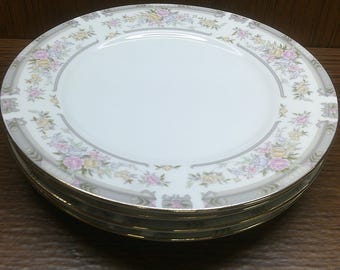2501 Farberware Fine China Southampton Vintage 7.5" Snack Plates Set of 4