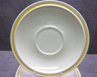 2602 Hearthside Garden Festival Stoneware Vintage 6.25" Saucer Plates Set of 5