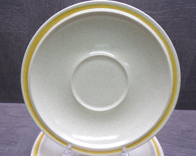 2602 Hearthside Garden Festival Stoneware Vintage 6.25" Saucer Plates Set of 5