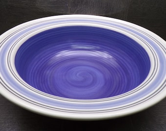 2602 Pfaltzgraff Rio Vintage Hand-painted 4 Quart 12" Flat Rimmed Salad Serving Bowl