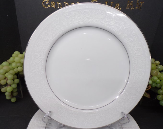 2311 Salem China Co. Translucent Lace Bouquet Fine China Dinnerware w/ Platinum Rim - Good Condition No Chips or Cracks Choose from List: