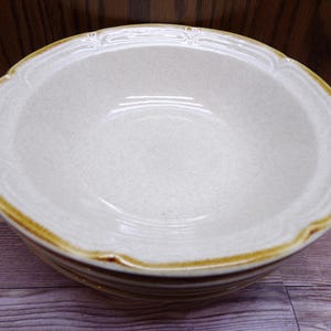 2509 Hearthside Classics Hand-Painted Vintage Stoneware 6.75&quot; Cereal / Soup Bowls Set of 5 Made in Japan - Great Condition
