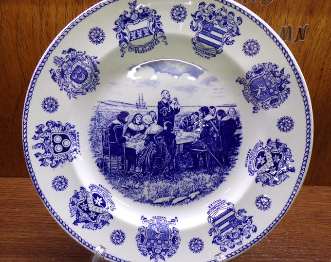 2504 Old English Staffordshireware Jonroth The Pilgrim Fathers England - Excellent Condition