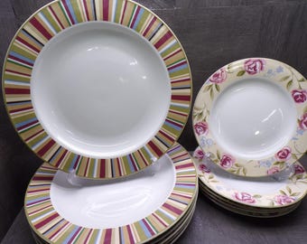 2608 Laura Ashley Lifestyles Hampshire Floral Stoneware -Light Scratches Choose: