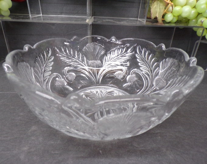 2305 Cambridge Glass Inverted Thistle Glass Bowl Beautiful Vintage 8.5"- Great Condition No Chips or Cracks