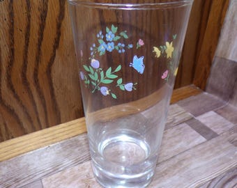 2510 Pfaltzgraff Meadow Lane 6.25" 16 oz Tumbler Set of 6 - Good Condition