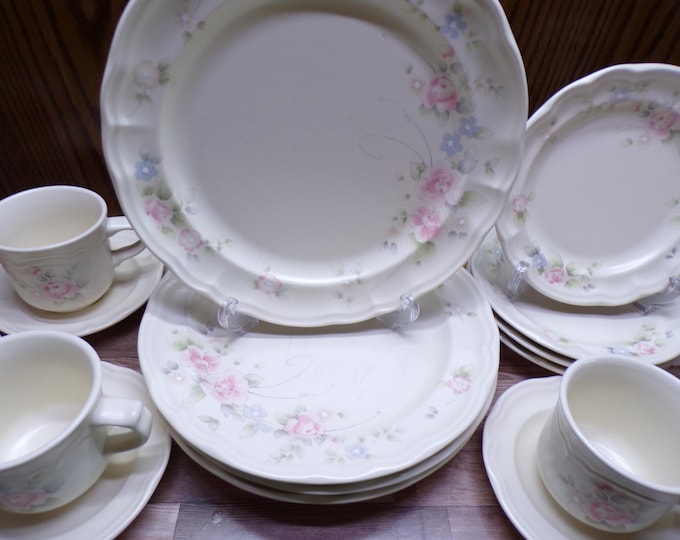 2509 Pfaltzgraff Tea Rose Stoneware Pink Roses Made in USA - Great Condition Choose From List: