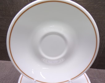 2503 Corelle Indian Summer Vintage Saucers 6.25" (Orange Brown) Stripe Set of 7 - Great Condition