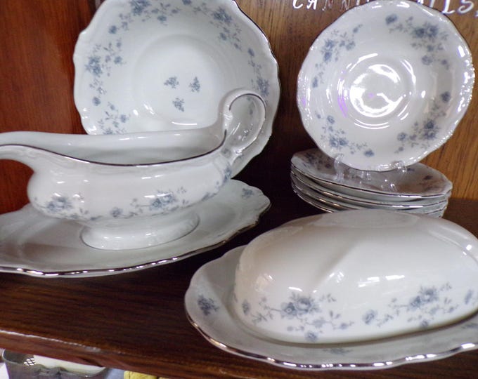 2507 Johann Haviland Fine China Blue Garland Vintage Dinnerware Made in Bavaria Germany - Pre-owned Excellent Condition Choose From List: