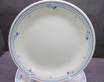 2609 Corelle Country Violets Ivory 10.25" Dinner Plates Set of 4