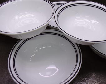 2605 Corelle Vitrelle Cafe Black 6.25" Bowls Set of 6