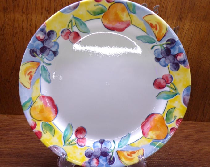 2407 One Corelle Retired Fruit Basket 10.5" Dinner Plate - Excellent Condition