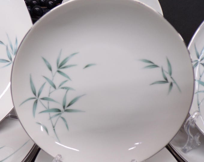 2306 Bamboo Aqua Japanese Sone China Vintage 16 pc Set - Tea Leaf Floral - Made on China - Good Condition No Chips or Cracks