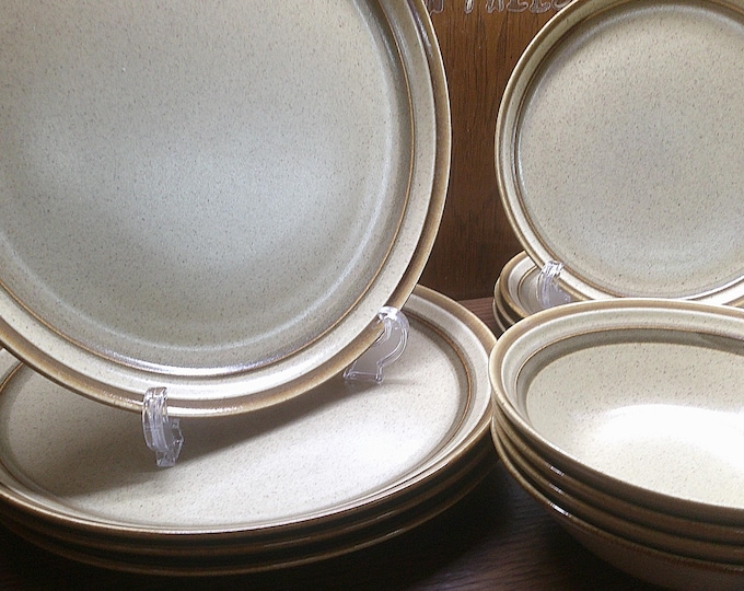 2412 Mikasa Couture Homespun Countryside Stoneware Dinnerware - Excellent Condition