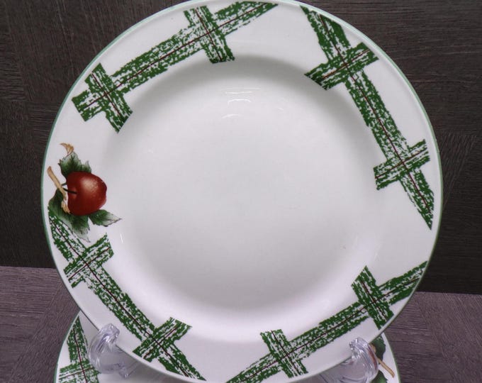 2605 Cades Cove Collection Orchard Apple Vintage Stoneware 7.5" Plate Set of 6