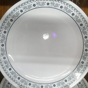2411 Corelle Blueberry 10.25&quot; Dinner Plates Set of 4 - Good Condition Light Wear
