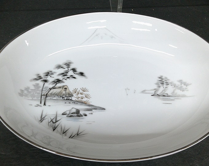 2312 Sone China #2215 Mt. Fuji Vintage 10" x 7.75" Oval Vegetable Bowl - Japan - Great Condition