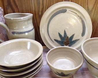 2510 Pine Cone & Needle Vintage Stone Pottery by Randy Pearsall - Good Condition Choose from List: