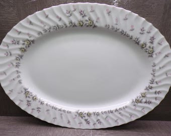 2309 Style House Fine China Picardy 14.5" x 10.5" Vintage Oval Platter